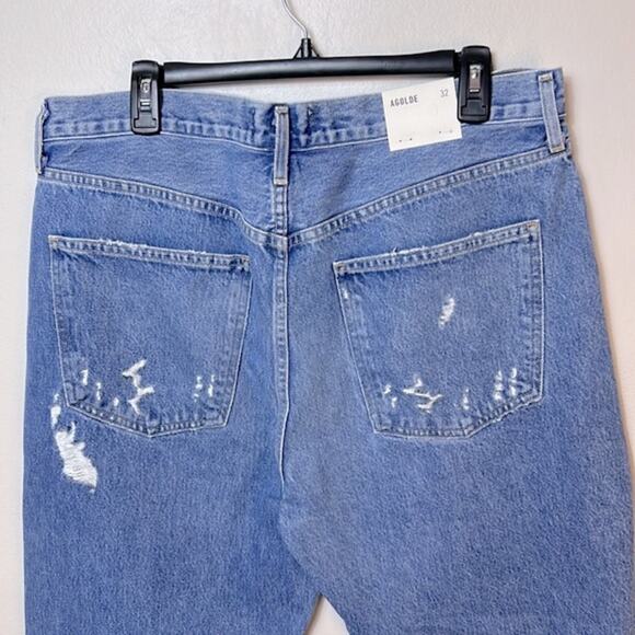 NWT Agolde 90s mid rise loose fit jeans in Fallout wash - Picture 10 of 13
